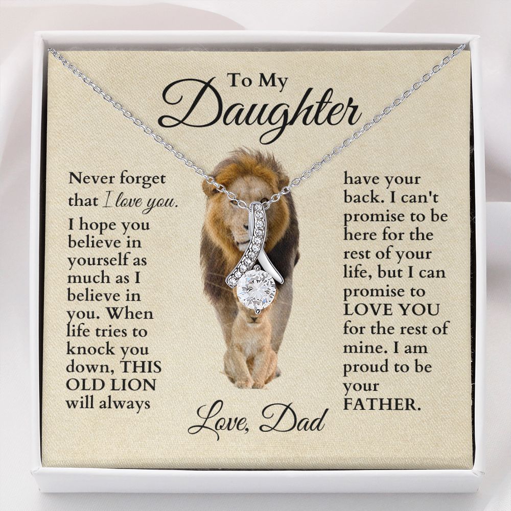 To My Daughter "This Old Lion" Necklace