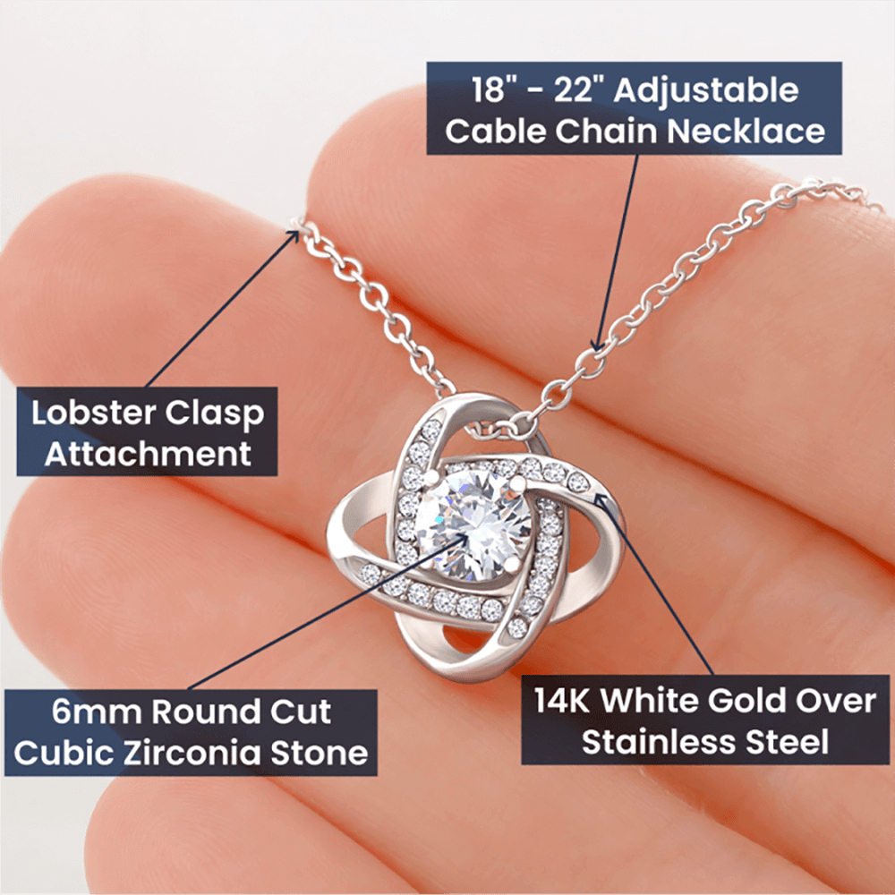 Granddaughter Most Beautiful Chapter Knot Necklace