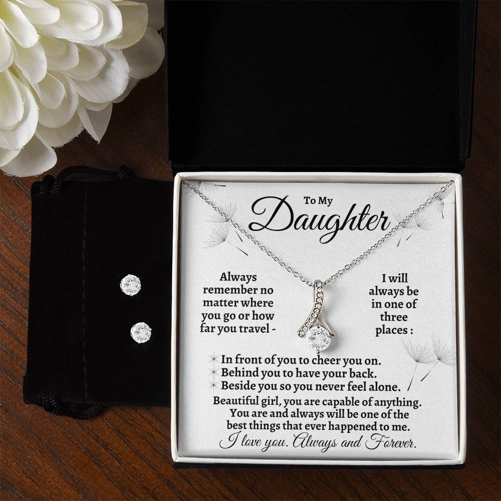 To My Daughter- Always Remember Alluring Beauty Necklace