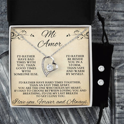 Mi Amor You Hold My Heart Forever Love Necklace