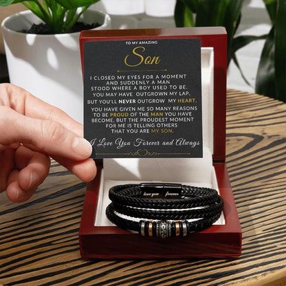 My Son | Proud of You Engraved Bracelet